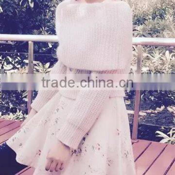 Runwaylover 2017 Ladies New Style Fashion Off-Shoulder Knitted Pullover Sweaters photo-3
