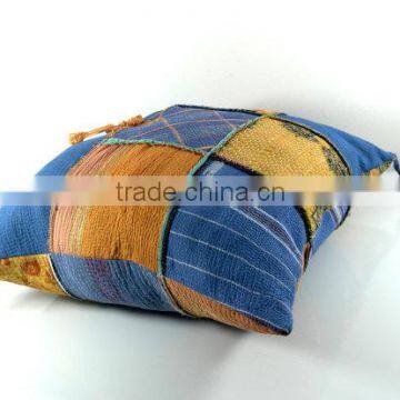 Large Kantha Cushion, Kantha Quilt Pillow, Kantha Cushion Cover, Ooak New photo-3
