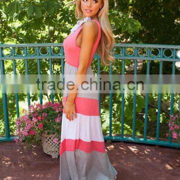 Cotton Mother and Daughter Maxi Crewneck Dress Mommy Apparel photo-4