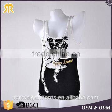 Superior material fancy bra vest short ladies wholesale camisole
