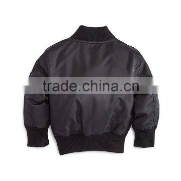 2017 Fashion Style Custom Logo Baby Kids Boys Winter Quilted Bomber Jacket Wholesale in China photo-4