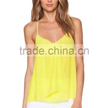 low cut tank tops 100% silk