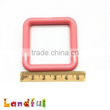 50mm EN71 Standard Square Shape Baby Toy Plastic Teething Ring photo-6