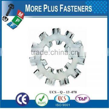 Made in Taiwan Stainless Steel Carbon Steel External Internal Tooth Star Lock Washer Passivated Zinc Plated photo-3
