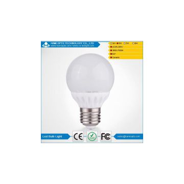 E27 5W Epistar LED bulb light, CRI 80 LED ceramic bulb light AC85-265V