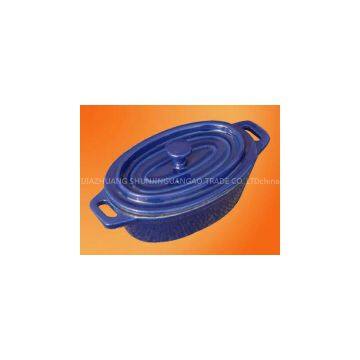 Cast Iron Enameled Oval Casseroles photo-2