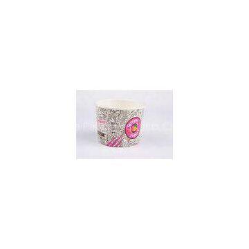 PE Coated Single Wall 16oz 32oz Paper Soup Bowls , Yogurt / Fast Food Paper Cups