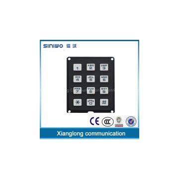 4x3 Matrix Array 12 Key Plastic Button Pad Plastic Keypad
