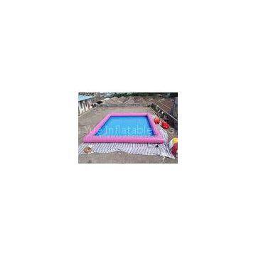 Purple Rental PVC Inflatable Swimming Pool , Inflatable Family Swimming Pool
