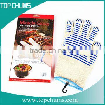 long thick Heat Resistant silicone oven gloves