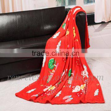 Warm Coral Fleece Flannel Fleece Knitted Baby Blanket