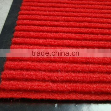 stripe carpet surface with pvc bacing