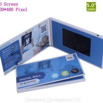 5 inch super slim video cards video brochure video greeting card