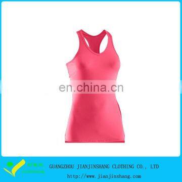 High Performance Dri Fit Spandex Running Sports Tank Tops In Pink