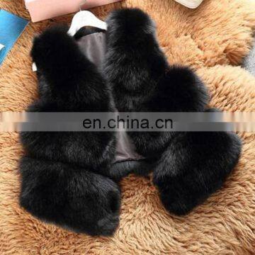 Fashion pattern fur waistcoat for lady custom fox fur gilet