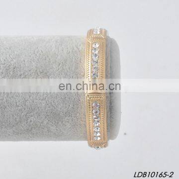 Gold Silver Crystal Stretch Bracelet photo-3