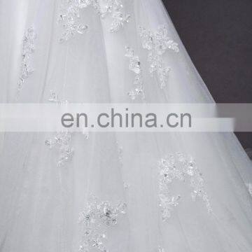 Latest Gowns Designs White Lace V-back Sexy Wedding Dress Bridal Gown 2017 photo-5