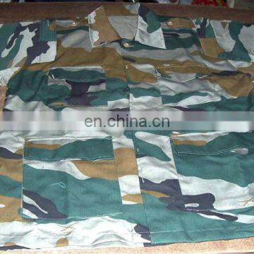 military camouflage uniform