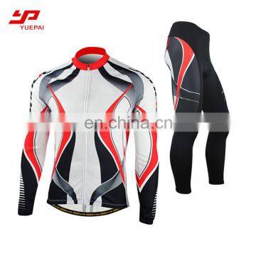 Wholesale Custom Long Sleeve Sublimation Comfortable Bicycle Suit Pro Team Cycling Wear photo-3