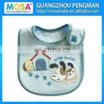 Wholesale Embroidery 100% Cotton Giraffe Pattern Baby Bib for Newborn To Toddler photo-2