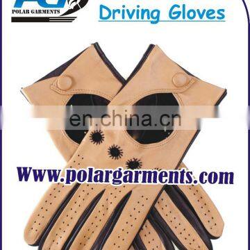 Ladies Driving Gloves in Black and Brown