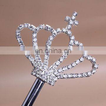 Factory Wholesale cheap silver crown scepter