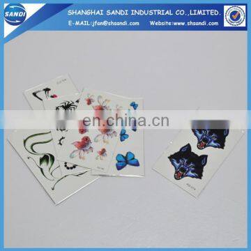 Promotional custom body temporary tattoo sticker