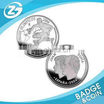 Very Cheap Customized Wholesale Sell Metal Silver Coins