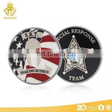 US Flag Logo Custom Imitation Hard Enamel Coin