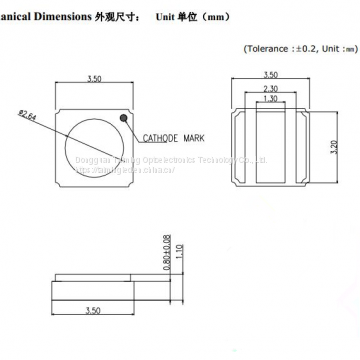 3535 Deep UV Led 275nm, 280nm, 285nm photo-2