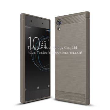 Carbon Fiber Soft Phone Case Skins For Sony Xperia XA1 Cover TPU Cases XA1 Ultra photo-4