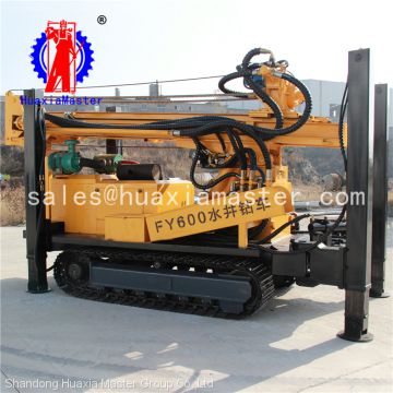 FY600 rock core sampling drill rig /crawler pneumatic water well drilling rig with fast speed