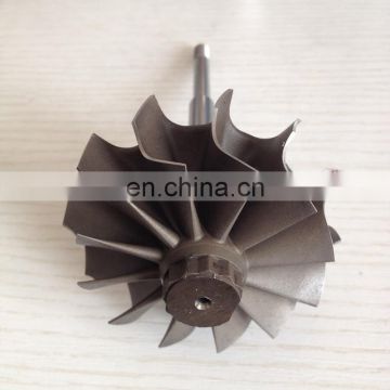 TD07 12 blades 63X74mm journal bearing turbo turbine shaft/turbo wheel/turbine shaft wheel