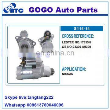 17835N 12v Starter Motor for N ISSAN OEM 23300-8H300 /S114-844