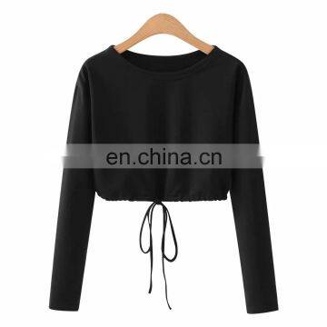 LAITE T2014 Autumn Custom Crew Neck Womens Sweatshirt Custom Oversized Crop Sweatshirt for Women photo-5