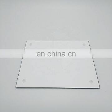 Colored Plume Patterns Tempered Glass Kitchen Chopping Board Easy To Clean And Dry