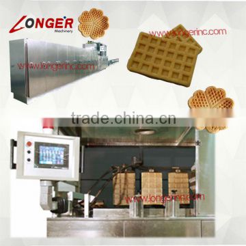 Full automatic waffle production line|Waffle production line|Gas type waffle making machine