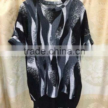 ladies plus big size short sleeve blouse top