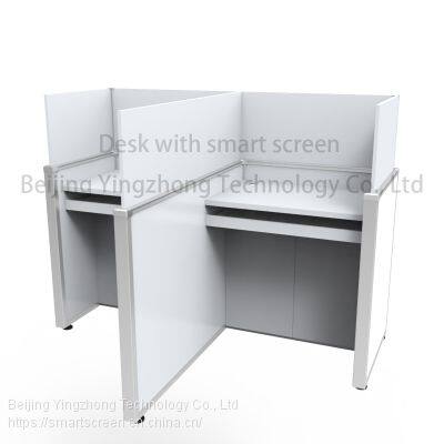 Height Adjustable Office Computer Desk Anti-peeping Study Carrel Desktop Panels Test Center Table Library Cubicle photo-3