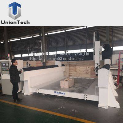 Jinan Factory New 2021 4 Axis CNC Router Machine Wood Mould Statue Making For Construction Works