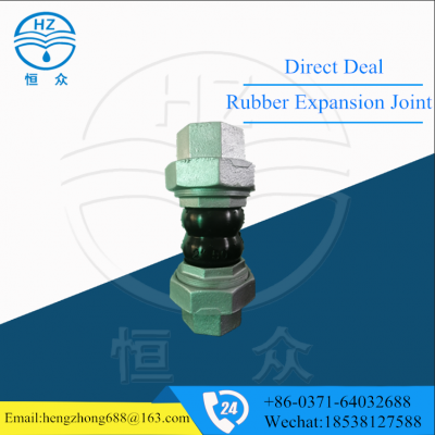 New design type connector screws expansion Hot sale rubber flexible joint union threaded