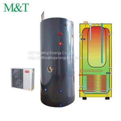 Solar air condition and heat pump water heater 200l buffer tank design