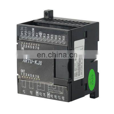 ARTU-KJ8 Multi-circuit 8 channel D/I relay output remote control current signal collect device with rs485