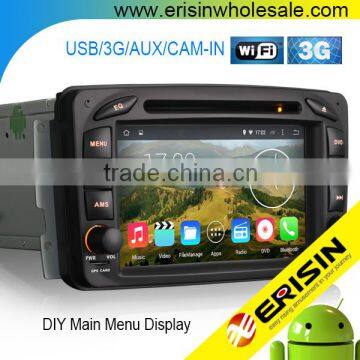 Erisin ES2507B 7" Android 4.4.4 2 Din Car Muiltmedia with GPS WiFi Bluetooth for Mercedes W168