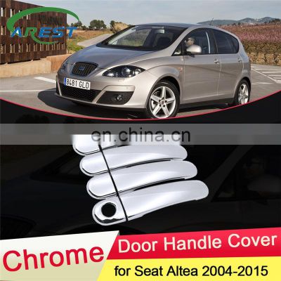 for Seat Altea 2004 2005 2006 2007 2008 2009 2010 2011 2012 2013 2014 2015 Chrome Door Handle Cover Trim Catch Car Accessories