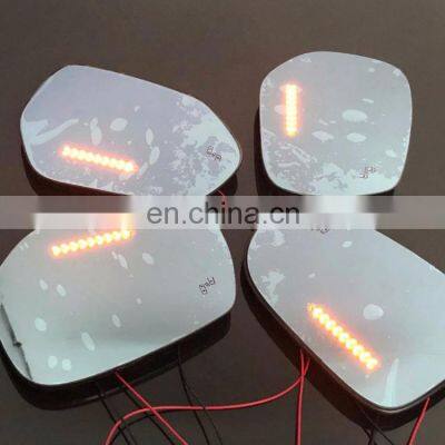 Panoramic rear view blue mirror glass Led turn signal Heating blind spot monitor for Toyota alphard 2012-14,2pcs