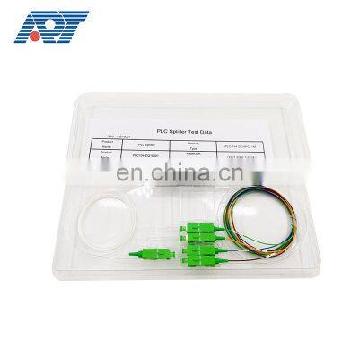 PLC 1 2 4 8 16 32 64 128 optical fiber splitter steel tube splitter