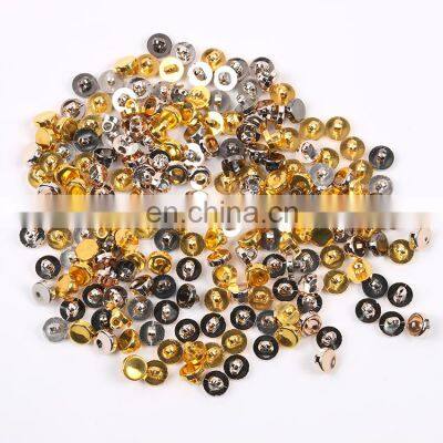 Guaranteed Quality Fancy Shank Down Hole Flat ABS Gold Button photo-2