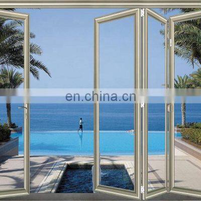 75 series thermal break  Aluminum alloy   folding glass door design