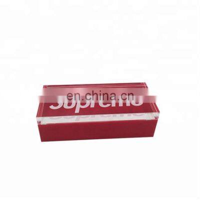 custom clear acrylic storage box acrylic display box with logo lid